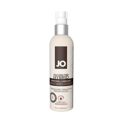 Introducing the Sensual Pleasures Co. Jo Silicone Free Hybrid Lubricant Coconut Warming 4oz - A Luxurious Creamy Delight for Unforgettable Intimacy - Adult Naughty Store