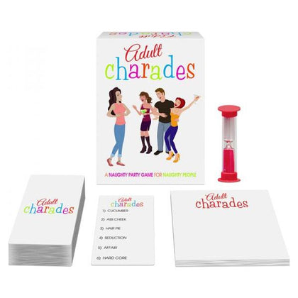 Adult Charades Party Game - Naughty Fun for Adults - 80 Cards, Timer, Scorepad