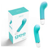 Vedo Gee Mini Vibe Tease Me Turquoise - Curved Silicone G-Spot Vibrator with 10 Vibration Modes for Women - Adult Naughty Store