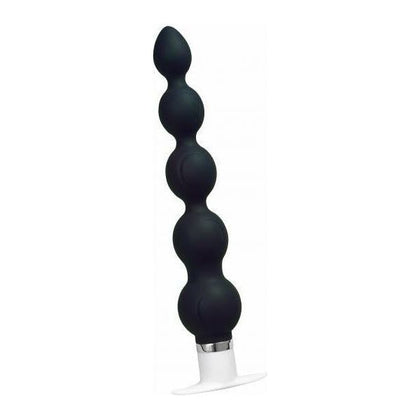 Quaker Silicone Anal Vibe QSV-001 - Unisex Pleasure Toy for Deeper Delights - Just Black