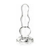 Euphoria Glass Butt Plug 4 Inches Clear - Unisex Anal Pleasure Toy - Adult Naughty Store