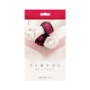 Sinful Midnight Black Anodized Wrist Cuffs - Model X1, Unisex, Pleasure Enhancing, Pink - Adult Naughty Store