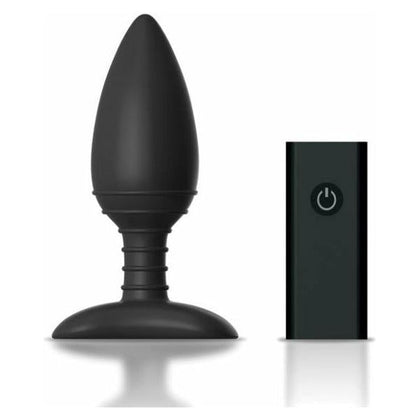 Nexus Ace Remote Control Large Butt Plug - Model NX-ARCL-BLK - Vibrating Silicone Anal Toy for Men and Women - Black - Adult Naughty Store