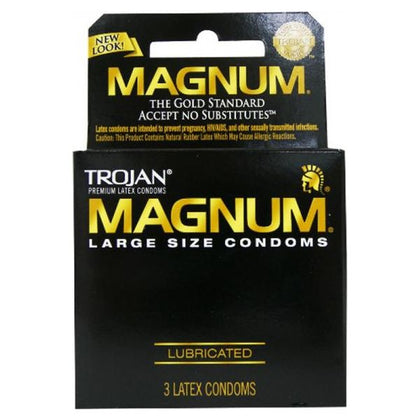Trojan Magnum XL Pleasure Enhancing Latex Condoms - Extra Large Size for Ultimate Comfort and Protection
