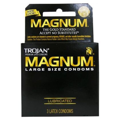 Trojan Magnum XL Pleasure Enhancing Latex Condoms - Extra Large Size for Ultimate Comfort and Protection - Adult Naughty Store