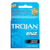 Trojan ENZ Lubricated Condoms - Pack of 3 | Latex Condoms for Enhanced Pleasure and Protection - Adult Naughty Store