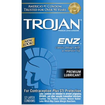 Trojan-Enz Premium Latex Condoms - Essential Protection for Safe and Pleasurable Intimacy - Adult Naughty Store