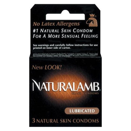 Naturalamb Lubricated Condoms - Premium Natural Skin Condoms for Sensual Intimacy and Allergy-Free Pleasure