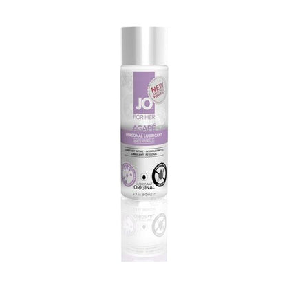 JO Natural Agape Original Lubricant 2oz - Water-Based, Glycerin-Free, Silicone-Free, Oil-Free, pH Balanced Moisturizing Lubricant for Women - Daily Use, Non-Sticky, Latex Compatible - Intensi - Adult Naughty Store