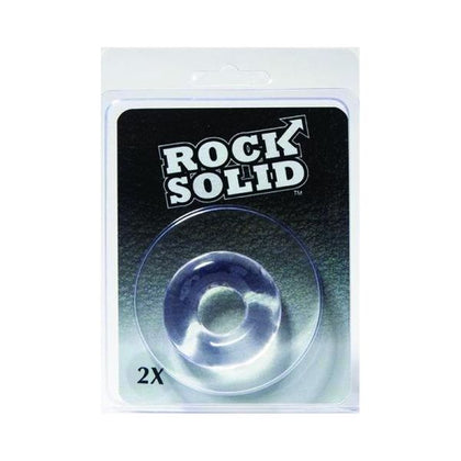 Rock Solid 2x Clear Donut C Ring - Double the Pleasure, Ultimate Comfort