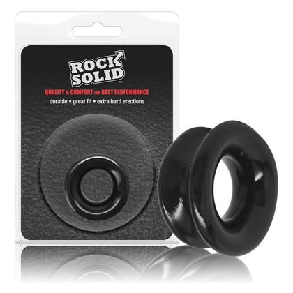Rock Solid Convex Black C Ring - Model RS-1001 - Men's Cock Ring for Enhanced Pleasure