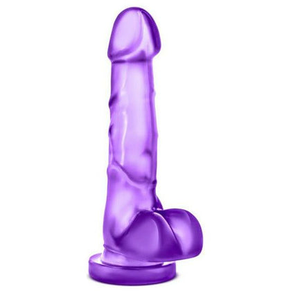 Sweet N Hard 4 Purple Realistic Dong with Suction Cup & Balls - Pleasure for All Genders