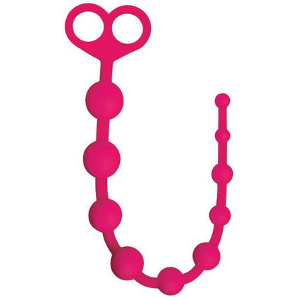 Introducing the Gossip Perfect 10 Silicone Anal Beads Pink: Model XYZ - The Ultimate Pleasure Experience for All Genders!