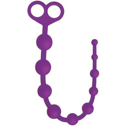 Introducing the Gossip Perfect 10 Silicone Anal Beads - Model V10, Violet: The Ultimate Pleasure for All Gender Types - Adult Naughty Store