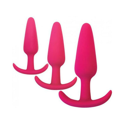 Gossip Rump Rockers 3 Piece Anal Training Set - Pink: The Ultimate Silicone Anal Plug Trainer Kit for Sensational Pleasure and Exploration