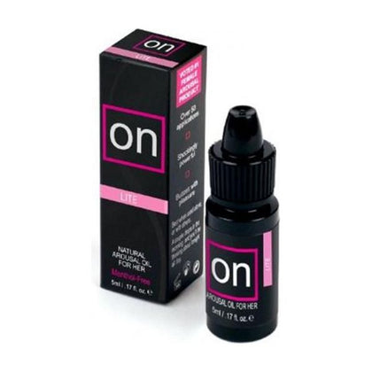 ON Arousal Oil Lite 5ml Bottle - Enhances Intimate Moments with Natural Arousal and Lubrication for Women - Model: Lite 5ml - Intensify Orgasms, Increase Duration, Frequency - Pleasure-Boosting Formula - Non-Irritating - Clear