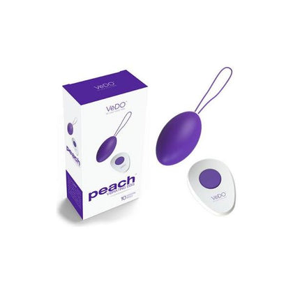 Vedo Peach Rechargeable Egg Vibe - Into You Indigo - Adult Naughty Store