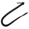 Introducing the Seductive Rouge Devil Tail Whip Black: Exquisite Leather BDSM Toy - Model DTW-36.22B, Unisex Pleasure, Perfect for Sensual Stimulation! - Adult Naughty Store