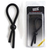 Rock Solid Lasso Single Adjustable Black Silicone Cock Tie - The Ultimate Pleasure Enhancer for Men - Adult Naughty Store