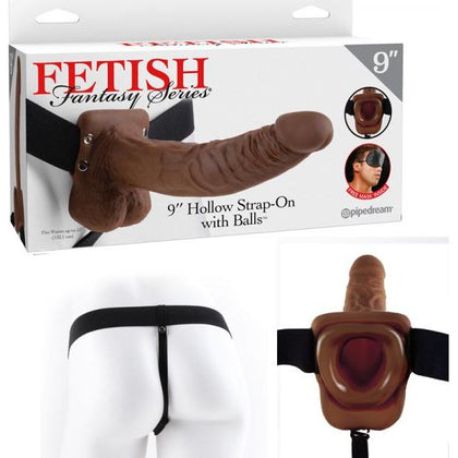 Fetish Fantasy 9in Hollow Strap-on With Balls Brown

Introducing the SensationX Pleasure Pro Deluxe Hollow Strap-on, Model 9X-HPB, for Unforgettable Pleasure and Intense Intimacy - Designed for All Genders and Ultimate Satisfaction - Brown