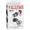 Fetish Fantasy Suck N Stroke Head Pump Black - Intense Stimulation for Men: Powerful Suction, Graduating Cock Rings, and Sensational Pleasure - Adult Naughty Store