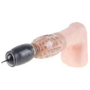 Fetish Fantasy Head Teazer - Vibrating Penis Sleeve with 7 Functions - Male Pleasure Toy - Black