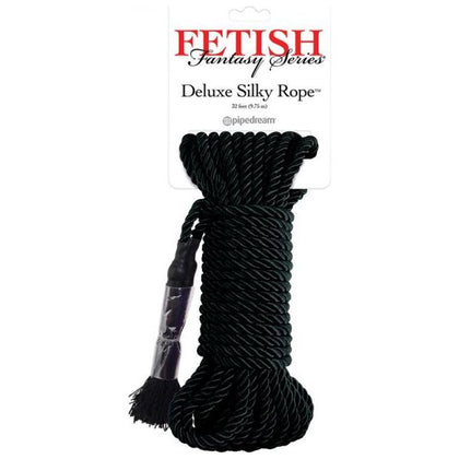 Deluxe Silk Rope - Black: The Ultimate Shibari-style Bondage Rope for Sensual Pleasure