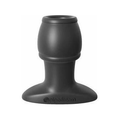 Elite Silicone Open Wide Tunnel Plug - Model X1: Unisex Anal Pleasure Toy (Black)