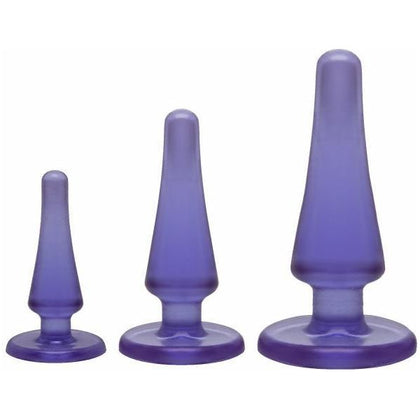 Crystal Jellies Anal Initiation Kit - Purple, Beginner's Anal Play Set for All Genders, Introducing Model CJ-AIK-PUR