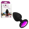 Booty Bling Small Black Plug with Pink Stone - Exquisite Pleasure for All Genders - Adult Naughty Store