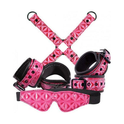 New Sensation Novelties Sinful Bondage Kit Pink - Complete BDSM Restraint Set for Both Novice and Enthusiast - Adult Naughty Store