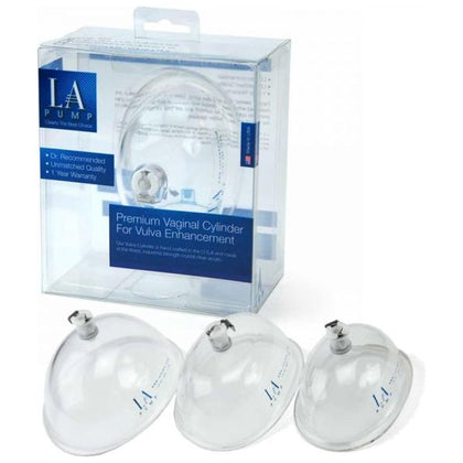 Introducing the La Pump Premium Vaginal Cylinder - Large Size (Model VCLL-4255) for Women - Enhance Pleasure and Sensation - Crystal Clear Acrylic - Luxurious Pleasure Device
