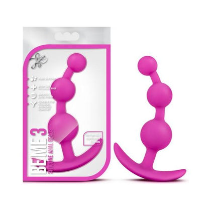 Luxe - Be Me 3 - Pink Anal Pleasure Silicone Beads for Women - Adult Naughty Store