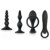 Introducing the Prostate Pleasure Kit 4 Piece Black - The Ultimate Journey into Sensual Stimulation