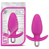 Luxe - Little Thumper - Pink Silicone Anal Plug with Removable Waterproof Bullet - Model LT-200 - Unisex Pleasure Toy - Adult Naughty Store