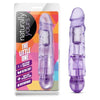 Introducing the PleasureX Vibrating Dildo - Model L1P - Purple - Adult Naughty Store