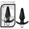 Luxe - Discover - Black Silicone Anal Plug with 10 Vibration Functions - Model LXD-BLK-AP10 - Unisex - For Intense Anal Stimulation - Black - Adult Naughty Store