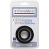 TitanMen Platinum Silicone Double Pack Cock Rings - Model X2 - Male - Enhances Erection - Black