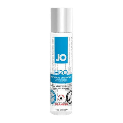 JO H20 Warming Lubricant 1oz Bottle - Water-Based Personal Lubricant for Enhanced Sensations, Peppermint Extract, Silky Smooth Glide, No Residue - Intensify Your Pleasure!