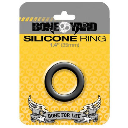 Boneyard Silicone Ring 1.4 inches Black - Premium Comfort and Durability for Enhanced Pleasure
