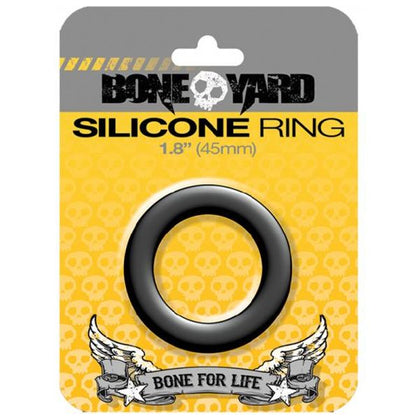 Boneyard Silicone Ring 45mm Black - Premium Comfort and Extended Durability for Men's Pleasure