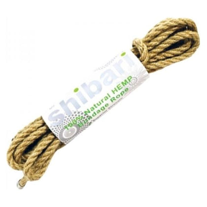 Shibari 100% Natural Hemp Bondage Rope 5 Meters - Premium BDSM Restraint Toy for Enhanced Pleasure - Model X1 - Unisex - Perfect for Sensual Bondage Play - Natural Brown