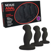 Nexus Anal Starter Kit 3 Plugs Black - Adult Naughty Store