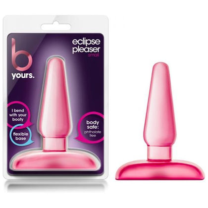 B Yours - Eclipse Pleaser Small PVC Butt Plug - Model 4.2x1.15 - Unisex Anal Pleasure - Pink - Adult Naughty Store