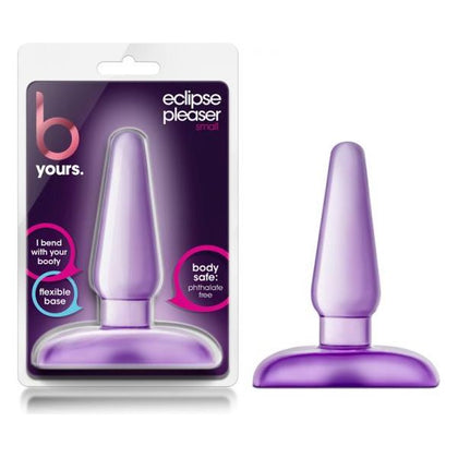 B Yours - Eclipse Pleaser Small PVC Butt Plug - Model 4.2x1.15 - Unisex Anal Pleasure - Purple - Adult Naughty Store