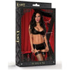 Fetish Raven L-XL Black Women's Wet Look Faux Leather Spandex Halter Top and Mini Skirt Set - Model FR-001, Erotic Lingerie for Intimate Moments - Adult Naughty Store