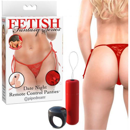 Ff Lingerie Date Night Remote Control Panties - Red, G-String Style, Model X123, Women's, Clitoral Stimulation, One Size