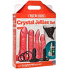 Doc Johnson Vac-U-Lock Crystal Jellies Set - Pink: The Ultimate Strap-On Pleasure Experience - Adult Naughty Store