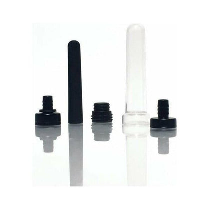 Boneyard The Skwert 5 Piece Water Bottle Douche Adapter Kit - Portable Hygiene Solution for On-the-Go Intimate Cleansing - Model #BWDAK-001 - Unisex - Anal and Vaginal Pleasure - Black