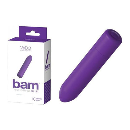 Vedo Bam Rechargeable Bullet Vibrator - Into You Indigo - Model VB-101 - Unisex Pleasure Toy